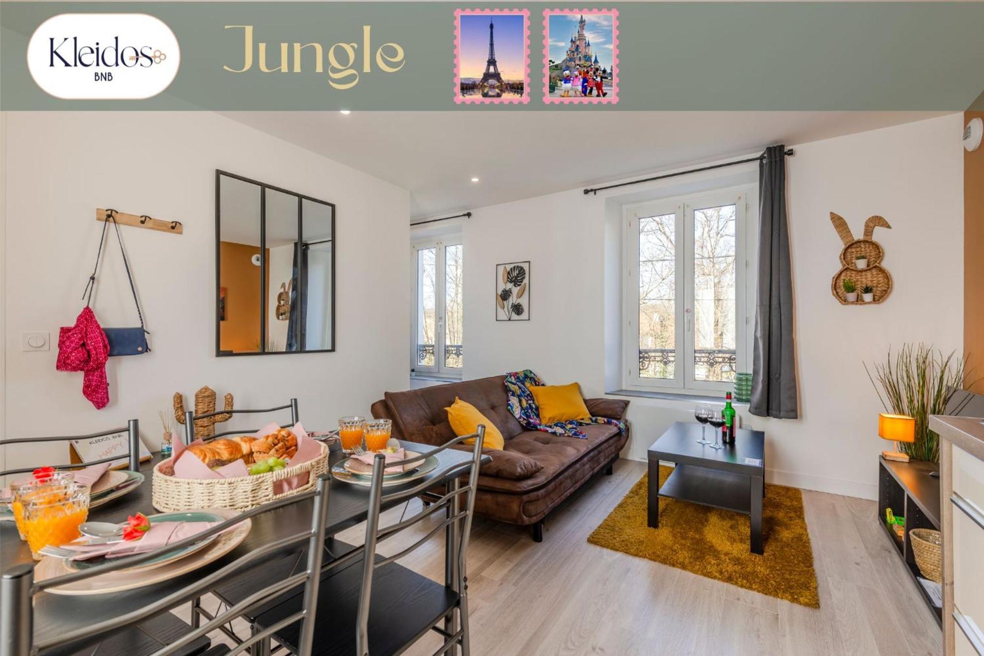 Jungle - Magnifique Appartement Avec Parking Prive - Paris-Disney & Cdg A 25 Minutes Pomponne Екстер'єр фото